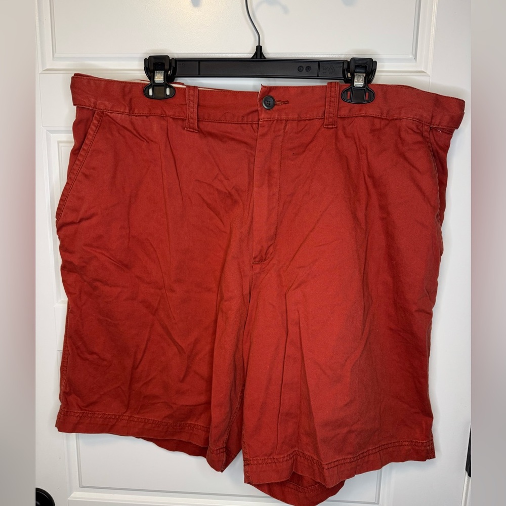 The Foundry Men's Big and Tall Rust Red Orange Shorts, Size 44